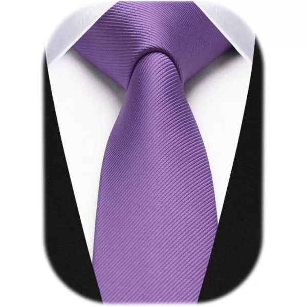 HISDERN Ties for Men 2.17'' Skinny Solid Color Necktie Formal Busines Woven Satin Thin Silk Silm Mens Tie Wedding Party