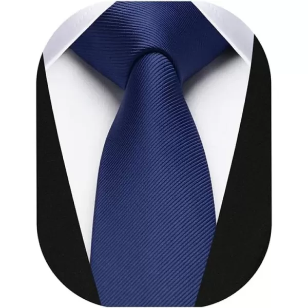 HISDERN Ties for Men 2.17'' Skinny Solid Color Necktie Formal Busines Woven Satin Thin Silk Silm Mens Tie Wedding Party