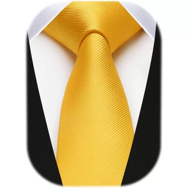HISDERN Ties for Men 2.17'' Skinny Solid Color Necktie Formal Busines Woven Satin Thin Silk Silm Mens Tie Wedding Party