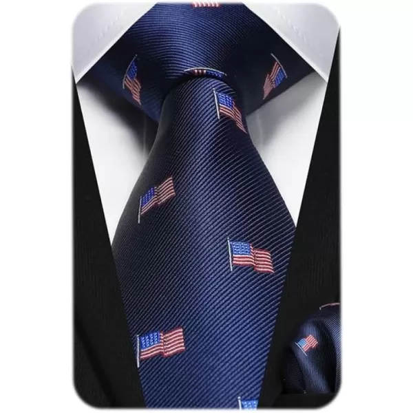 HISDERN Ties for Men Solid Houndstooth Neckties Handkerchief Formal Business Tie &amp; Pocket Square Set Wedding Party