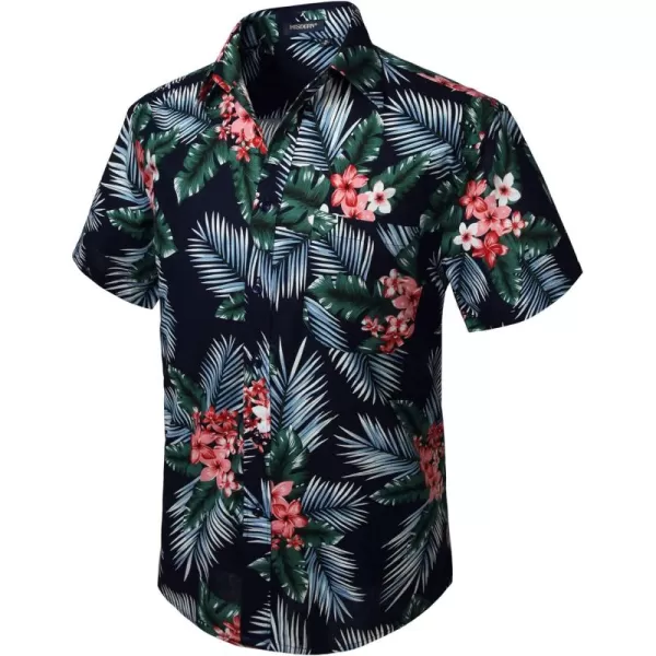 Hawaiian Shirt for Men Short Sleeve Button Down Shirt Men Casual Summer Tropical Beach Aloha Shirts for Men Hawaii Party)