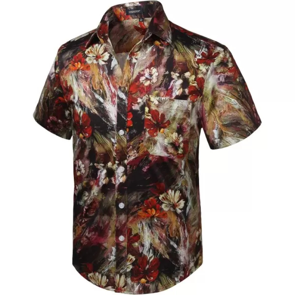 Hawaiian Shirt for Men Short Sleeve Button Down Shirt Men Casual Summer Tropical Beach Aloha Shirts for Men Hawaii Party