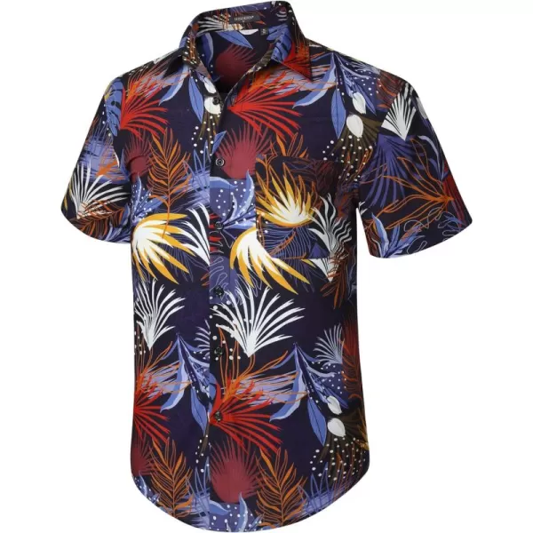 Hawaiian Shirt for Men Short Sleeve Button Down Shirt Men Casual Summer Tropical Beach Aloha Shirts for Men Hawaii Party)