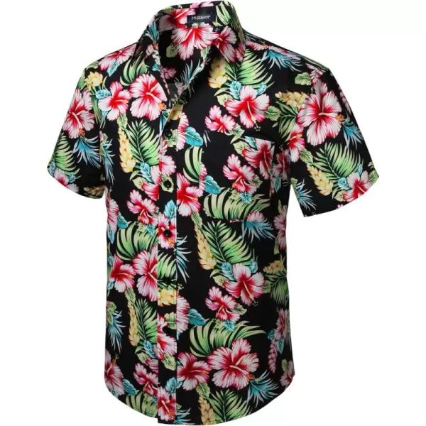 Hawaiian Shirt for Men Short Sleeve Button Down Shirt Men Casual Summer Tropical Beach Aloha Shirts for Men Hawaii Party)