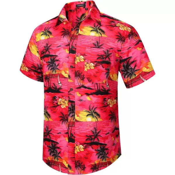 Hawaiian Shirt for Men Short Sleeve Button Down Shirt Men Casual Summer Tropical Beach Aloha Shirts for Men Hawaii Party