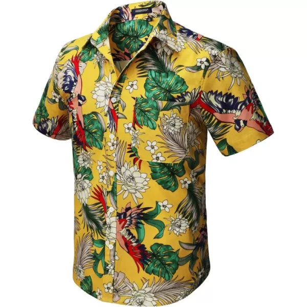 Hawaiian Shirt for Men Short Sleeve Button Down Shirt Men Casual Summer Tropical Beach Aloha Shirts for Men Hawaii Party