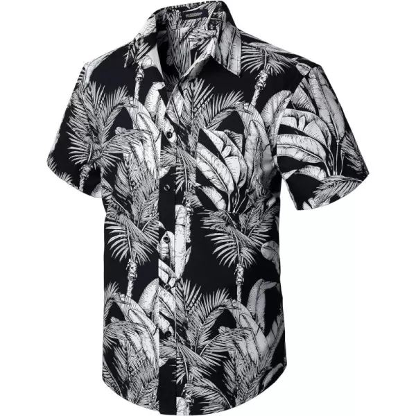 Men's Hawaiian Shirts Short Sleeve Floral Tropical Aloha Shirt Casual Summer Button Down Holiday Beach Shirt with Pocket