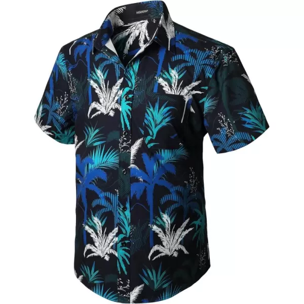 Men's Hawaiian Shirts Short Sleeve Floral Tropical Aloha Shirt Casual Summer Button Down Holiday Beach Shirt with Pocket