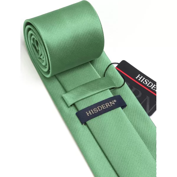 HISDERN Mens Ties Handkerchief Solid Color Ties for Men Necktie with Pocket Square Set for Classic Wedding