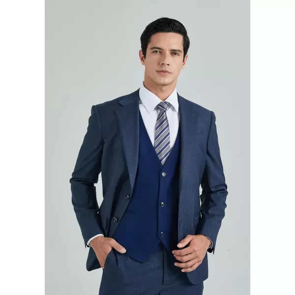 HISDERN Mens Suit Vest Business Formal Dress Vests for Men Solid Color Casual Wedding Tuxedo Party Waistcoat