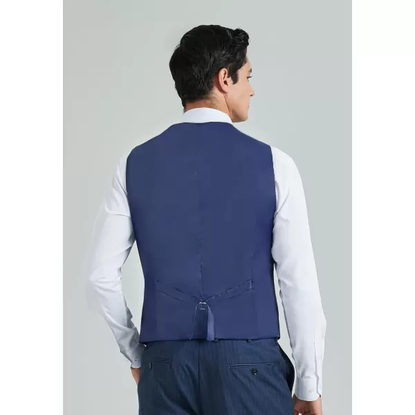 HISDERN Mens Suit Vest Business Formal Dress Vests for Men Solid Color Casual Wedding Tuxedo Party Waistcoat