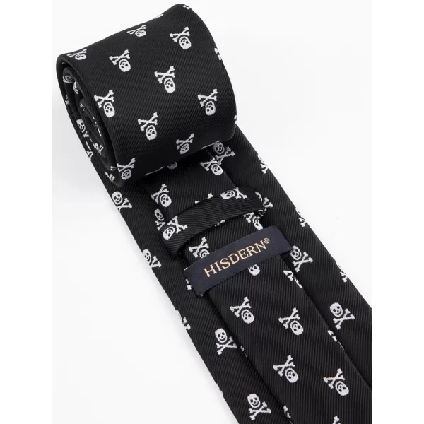 HISDERN Ties for Men Classic Fun Mens Ties Handkerchief Business Animal Tie Necktie Pocket Square Set