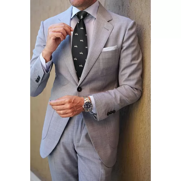 HISDERN Ties for Men Classic Fun Mens Ties Handkerchief Business Animal Tie Necktie Pocket Square Set