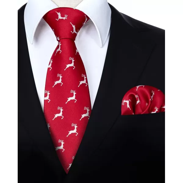 HISDERN Ties for Men Classic Fun Mens Ties Handkerchief Business Animal Tie Necktie Pocket Square Set