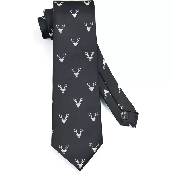 HISDERN Ties for Men Classic Fun Mens Ties Handkerchief Business Animal Tie Necktie Pocket Square Set