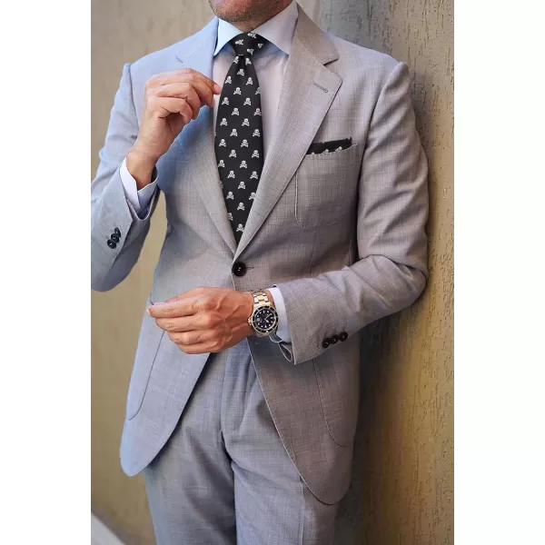 HISDERN Ties for Men Classic Fun Mens Ties Handkerchief Business Animal Tie Necktie Pocket Square Set