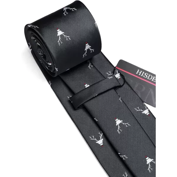 HISDERN Ties for Men Classic Fun Mens Ties Handkerchief Business Animal Tie Necktie Pocket Square Set