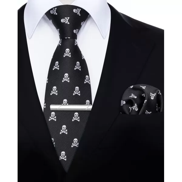 HISDERN Ties for Men Classic Fun Mens Ties Handkerchief Business Animal Tie Necktie Pocket Square Set