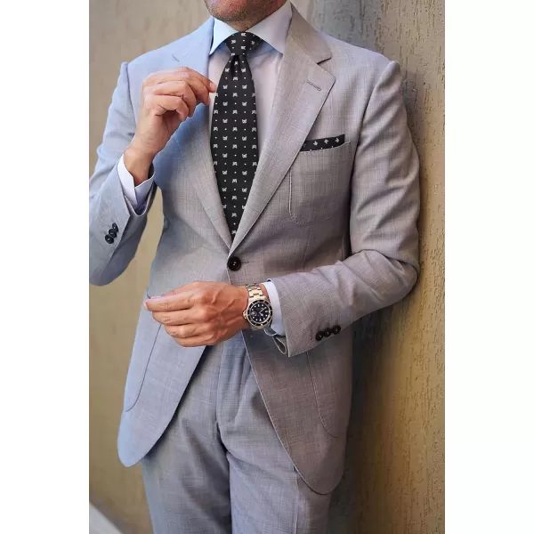 HISDERN Ties for Men Classic Fun Mens Ties Handkerchief Business Animal Tie Necktie Pocket Square Set