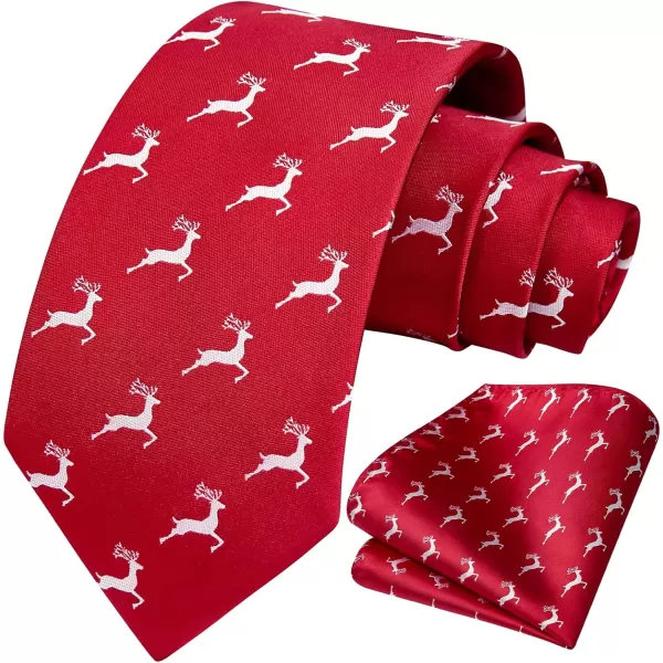 HISDERN Ties for Men Classic Fun Mens Ties Handkerchief Business Animal Tie Necktie Pocket Square Set
