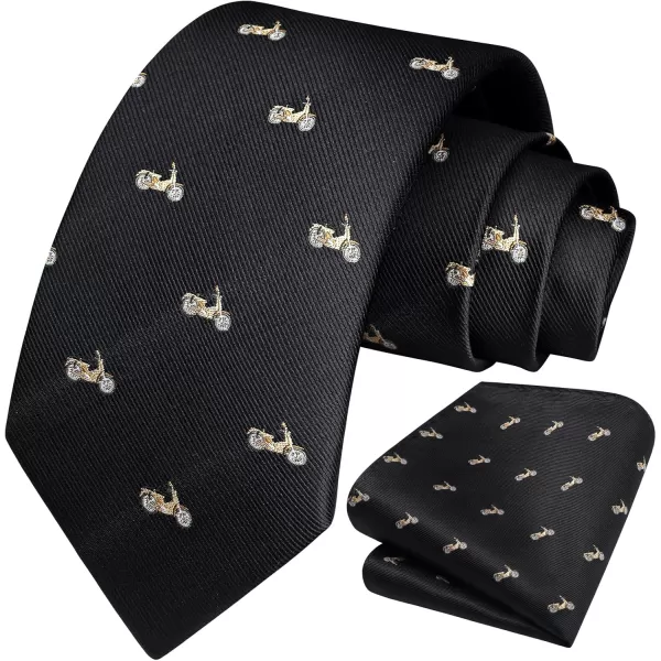 HISDERN Ties for Men Classic Fun Mens Ties Handkerchief Business Animal Tie Necktie Pocket Square Set