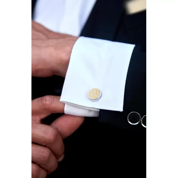 HISDERN Ties for Men Solid Mens Ties Silk Tie with Pocket Square Cufflinks Set Necktie Formal Business Wedding Party