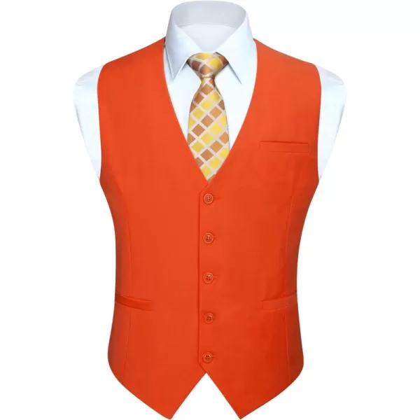 HISDERN Men's Suit Vest Business Formal Dress Waistcoat Vest with 3 Pockets for Suit or Tuxedo Slim Fit