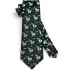 imageChristmas Ties for Men Festival Necktie Funny Vacation Xmas Tie Handkerchief Pocket Square Set for Holiday Party06black  Green  White