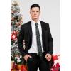 imageChristmas Ties for Men Festival Necktie Funny Vacation Xmas Tie Handkerchief Pocket Square Set for Holiday Party07black  Green
