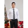 imageChristmas Ties for Men Festival Necktie Funny Vacation Xmas Tie Handkerchief Pocket Square Set for Holiday PartyBlack Snowflake