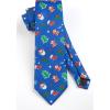 imageChristmas Ties for Men Festival Necktie Funny Vacation Xmas Tie Handkerchief Pocket Square Set for Holiday PartyBlue Santa Snowman Tree