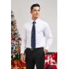 imageChristmas Ties for Men Festival Necktie Funny Vacation Xmas Tie Handkerchief Pocket Square Set for Holiday PartyBlue Snowflake