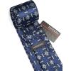 imageChristmas Ties for Men Festival Necktie Funny Vacation Xmas Tie Handkerchief Pocket Square Set for Holiday PartyBlue Snowflake