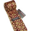 imageChristmas Ties for Men Festival Necktie Funny Vacation Xmas Tie Handkerchief Pocket Square Set for Holiday PartyBurgundy  Gold Snowflake
