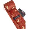 imageChristmas Ties for Men Festival Necktie Funny Vacation Xmas Tie Handkerchief Pocket Square Set for Holiday PartyBurgundy Reindeer