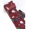 imageChristmas Ties for Men Festival Necktie Funny Vacation Xmas Tie Handkerchief Pocket Square Set for Holiday PartyBurgundy Snowman