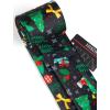 imageChristmas Ties for Men Festival Necktie Funny Vacation Xmas Tie Handkerchief Pocket Square Set for Holiday PartyDark Green