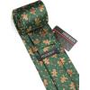 imageChristmas Ties for Men Festival Necktie Funny Vacation Xmas Tie Handkerchief Pocket Square Set for Holiday PartyGreen