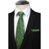 imageChristmas Ties for Men Festival Necktie Funny Vacation Xmas Tie Handkerchief Pocket Square Set for Holiday PartyGreen Gift Box