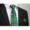 imageChristmas Ties for Men Festival Necktie Funny Vacation Xmas Tie Handkerchief Pocket Square Set for Holiday PartyGreen Red Boots