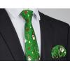 imageChristmas Ties for Men Festival Necktie Funny Vacation Xmas Tie Handkerchief Pocket Square Set for Holiday PartyGreen Snowman