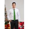imageChristmas Ties for Men Festival Necktie Funny Vacation Xmas Tie Handkerchief Pocket Square Set for Holiday PartyGreen Snowman