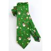 imageChristmas Ties for Men Festival Necktie Funny Vacation Xmas Tie Handkerchief Pocket Square Set for Holiday PartyGreen Snowman