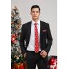 imageChristmas Ties for Men Festival Necktie Funny Vacation Xmas Tie Handkerchief Pocket Square Set for Holiday PartyRed Snowman