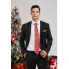 imageChristmas Ties for Men Festival Necktie Funny Vacation Xmas Tie Handkerchief Pocket Square Set for Holiday PartyRed Snowman Box