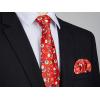 imageChristmas Ties for Men Festival Necktie Funny Vacation Xmas Tie Handkerchief Pocket Square Set for Holiday PartyRed Snowman Box
