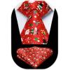 imageChristmas Ties for Men Festival Necktie Funny Vacation Xmas Tie Handkerchief Pocket Square Set for Holiday PartyRed Snowman Box