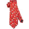 imageChristmas Ties for Men Festival Necktie Funny Vacation Xmas Tie Handkerchief Pocket Square Set for Holiday PartyRed Snowman Box