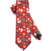 imageChristmas Ties for Men Festival Necktie Funny Vacation Xmas Tie Handkerchief Pocket Square Set for Holiday PartyRed Snowman Tree