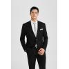 imageHISDERN Mens Dress Shirt Long Sleeve Matching Tie and Pocket Square Set Classic Button Down Formal Business ShirtsHwhiteFloral